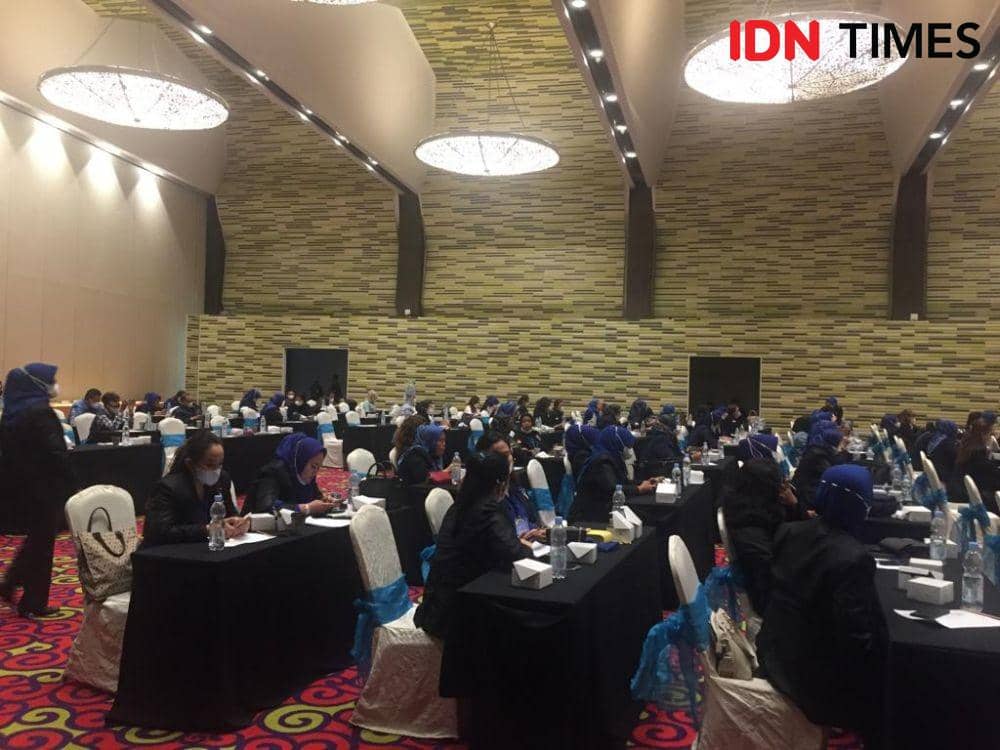 Pelantikan Pengurus DPW Garnita Malahayati NasDem Provinsi Lampung. (IDN Times/Tama Yudha Wiguna)