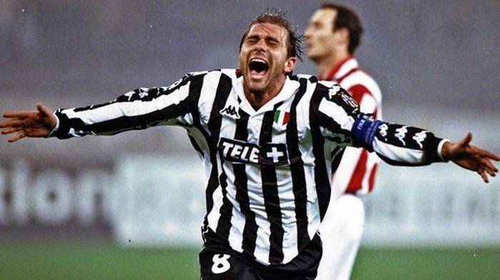 potret Antonio Conte saat menjadi kapten Juventus (sportmob.com)