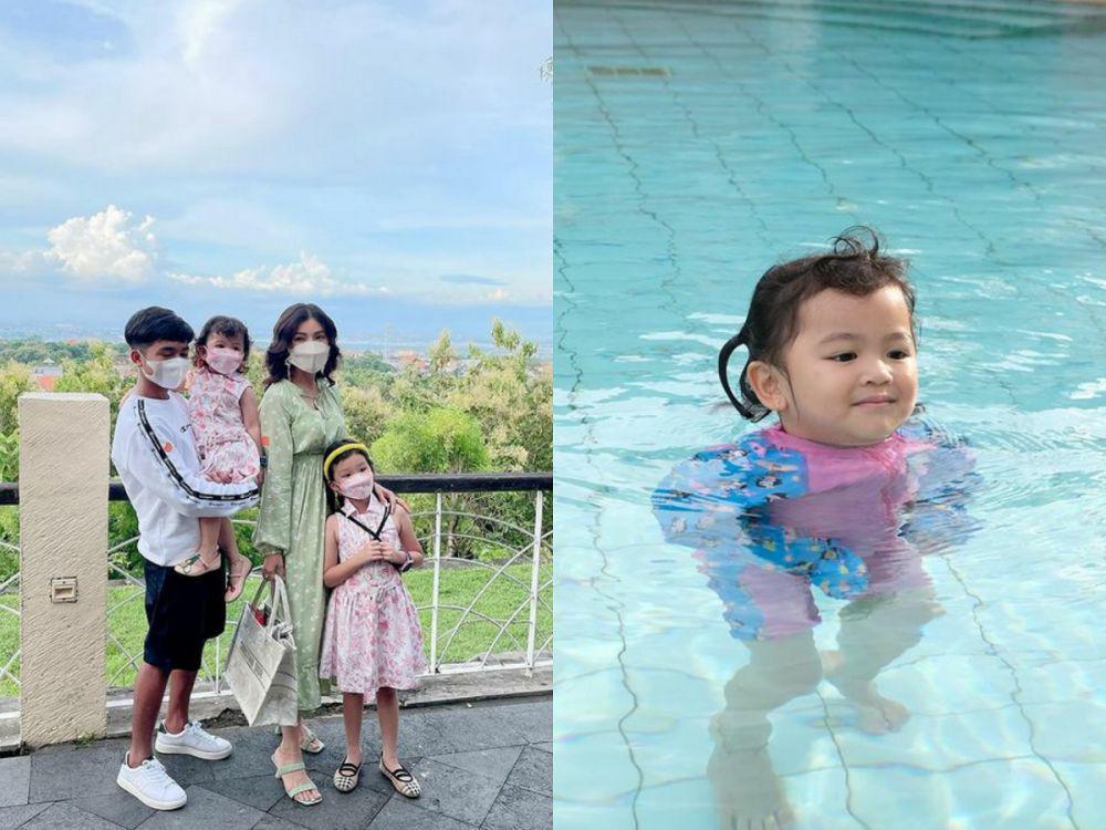 10 Potret Liburan Sarwendah dan Keluarga di Bali, Ruben Absen, nih!