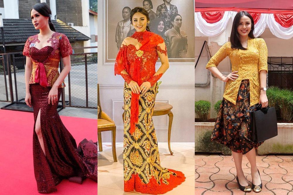 11 Koleksi Kebaya Nita Sofiani, Pemain Layangan Putus Bergaya Modis