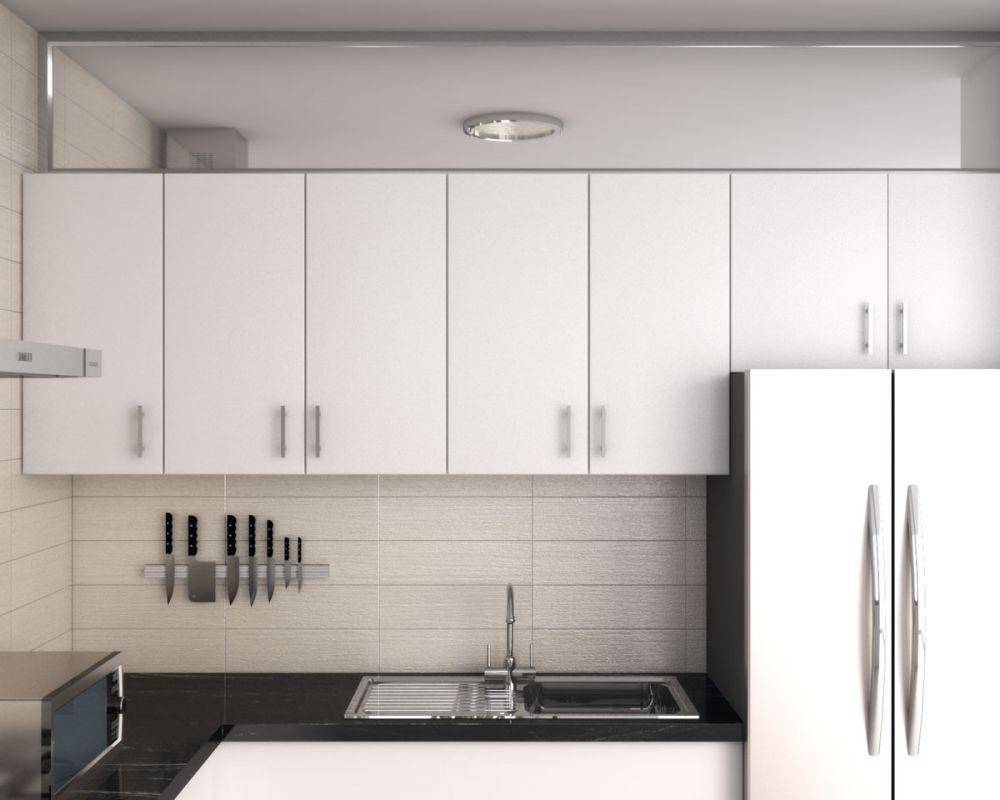 inspirasi cermin di atas kabinet dapur (roomdsign.com)