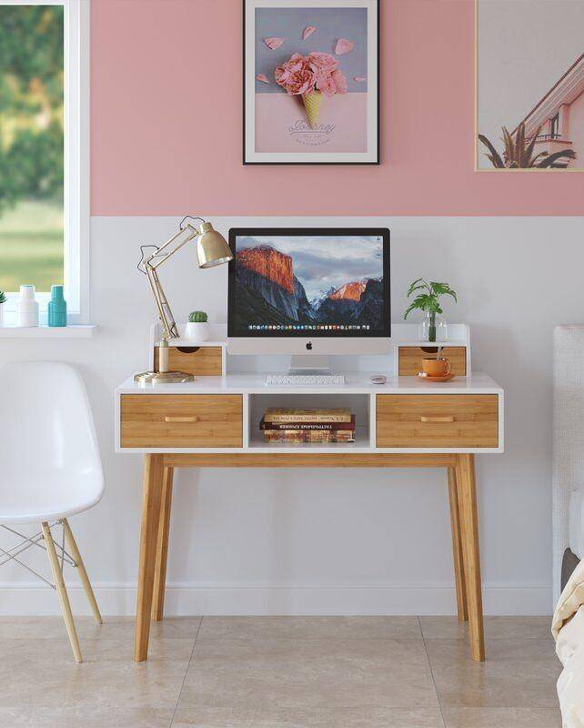ilustrasi kamar kos bergaya Korea (housebeautiful.com)
