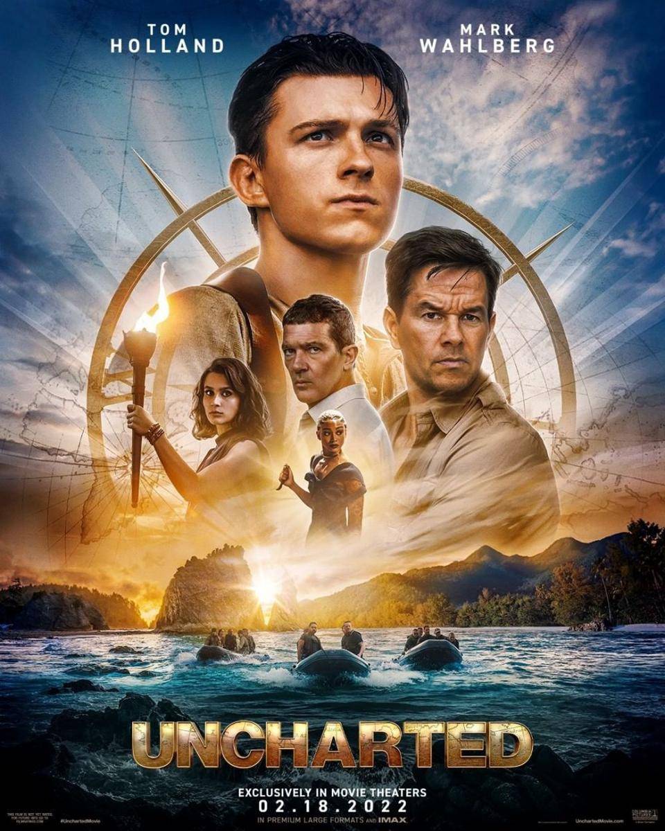 Tom Holland dalam poster film Uncharted (instagram.com/sonypictures)