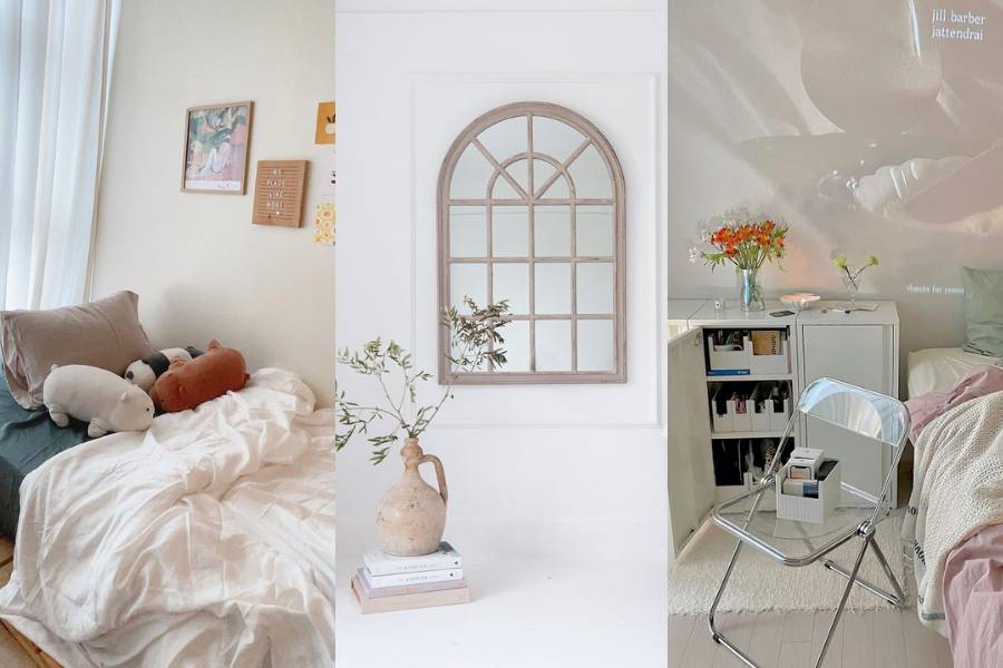 ilustrasi kamar kos bergaya Korea (cosmo.ph | housebeautiful.com | preview.ph)