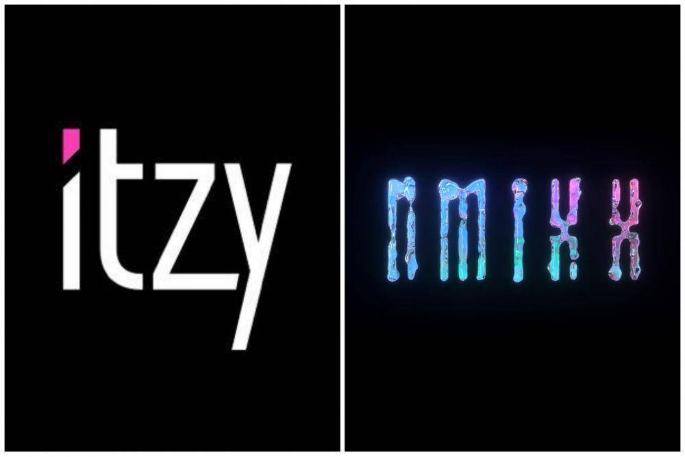 logo grup ITZY (twitter.com/ITZYofficial) | logo NMIXX (youtube.com/JYPEntertainment)
