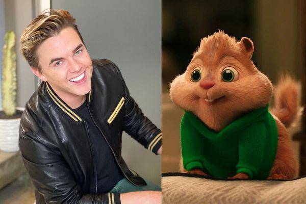 kolase: Jesse McCartney (instagram.com/jessemccartney) | Theodore Seville 'Alvin and the Chipmunks' (dok. 20th Century Animation Studios/Alvin and the Chipmunks)