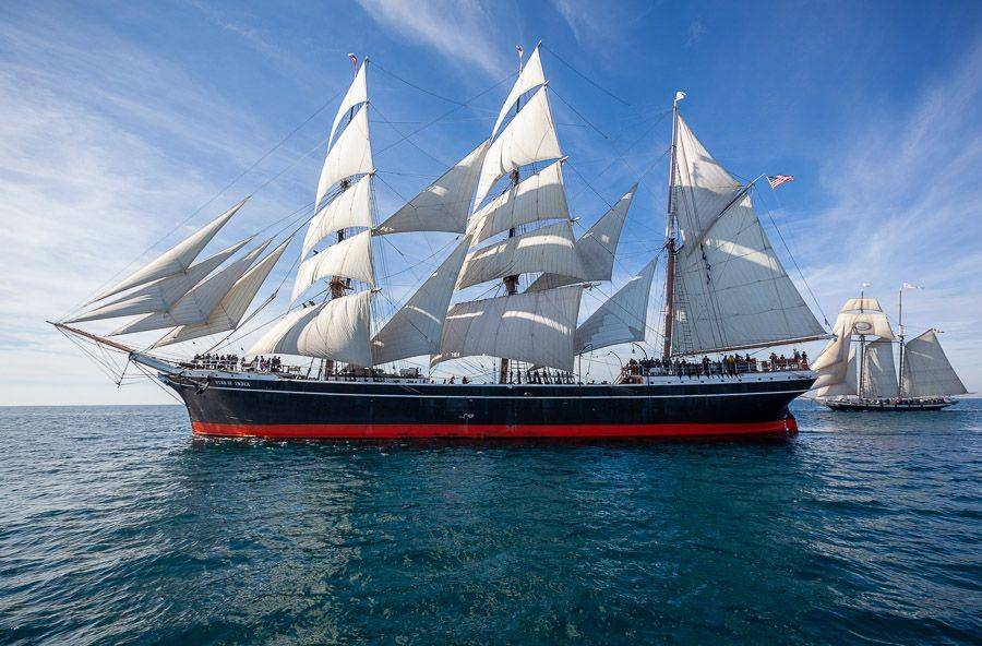Kapal Star of India yang dibuat pada tahun 1863. (sdmaritime.org/Ted Walton)