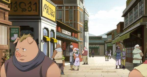 Suasana kota di Tempest ( Dok Eight BIt / Tensura )