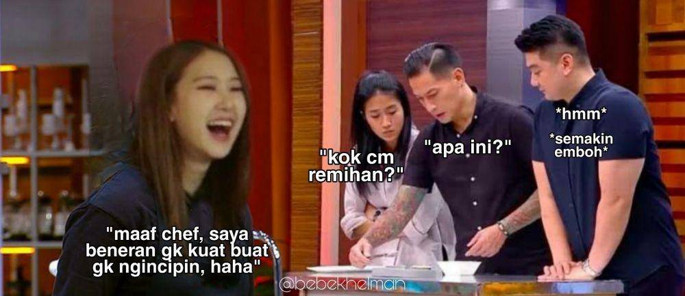 foto editan BLACKPINK ikut MasterChef (twitter.com/bebekhelman)