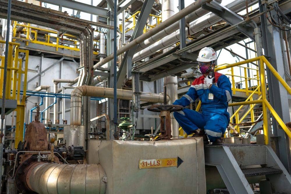 Produksi BBM Kilang Pertamina Internasional Balikpapan. Foto Pertamina