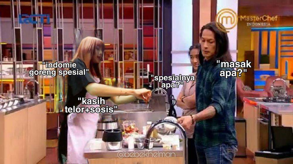 foto editan BLACKPINK ikut MasterChef (twitter.com/bebekhelman)
