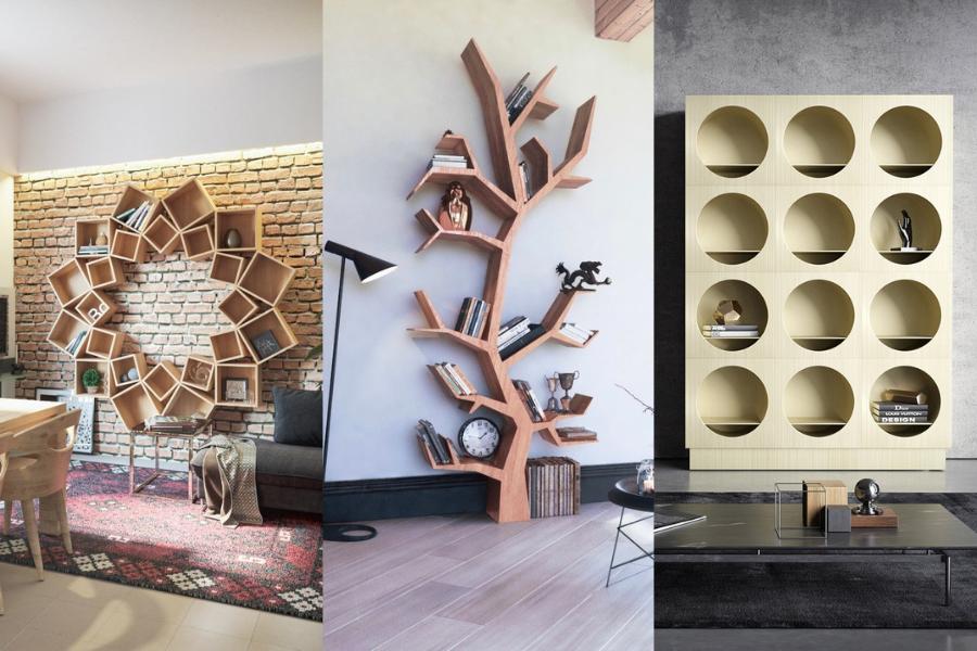 13 Ide Furnitur Lemari Buku yang Estetik, Ada yang Berbentuk Pohon