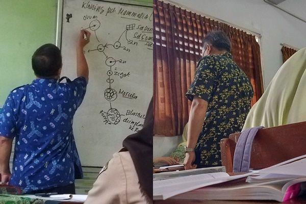 10 Potret Seragam Guru IPA Ini Motifnya Penuh Rumus, Lucu Deh