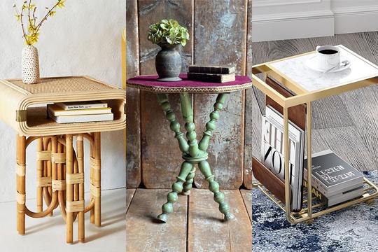 15 Ide Side Table Desain Modern hingga Vintage, Ruangan Jadi Cantik