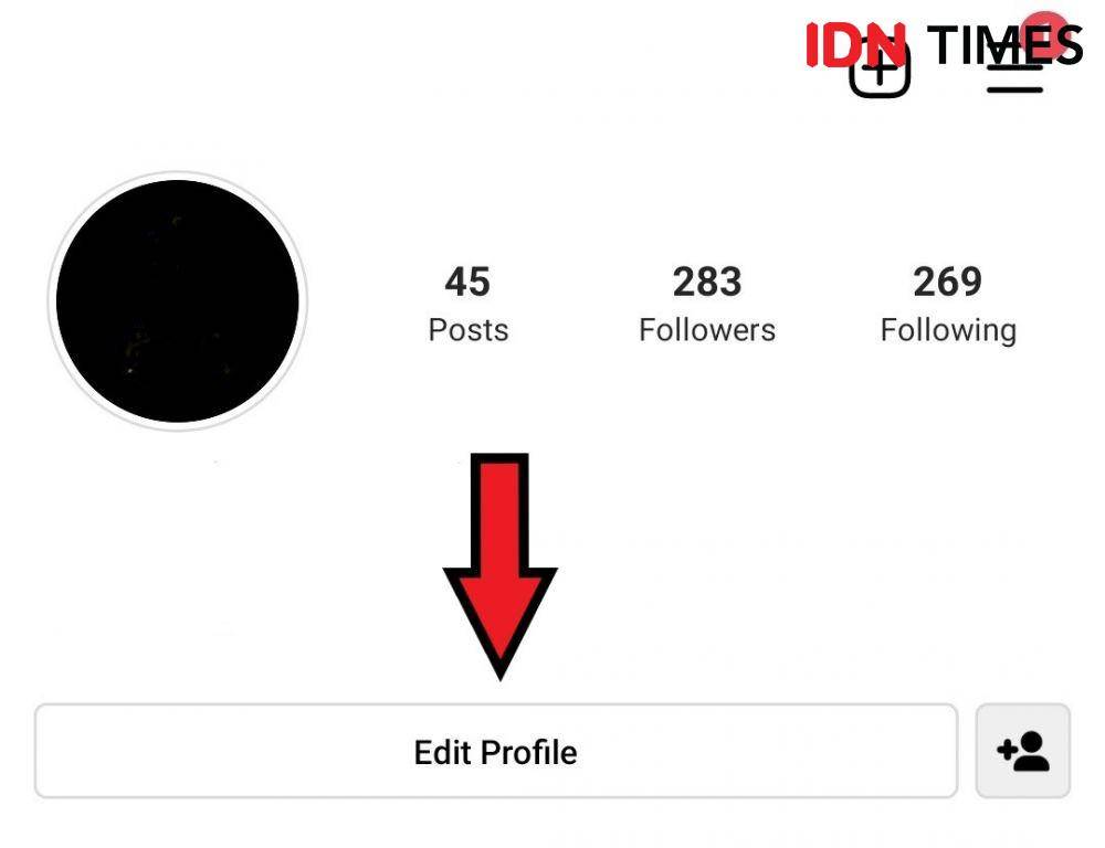 opsi Edit Profile pada profil Instagram (IDN Times/Alfonsus Adi Putra)