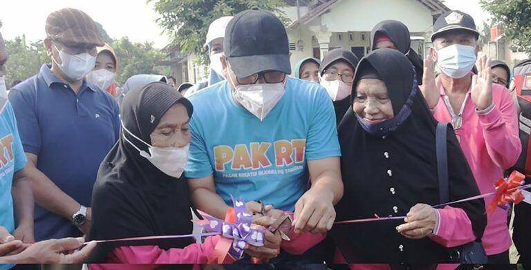 Wali Kota Metro, Wahdi resmikan pasar kreatif Rejomulyo, Metro(IDN Times/Istimewa)