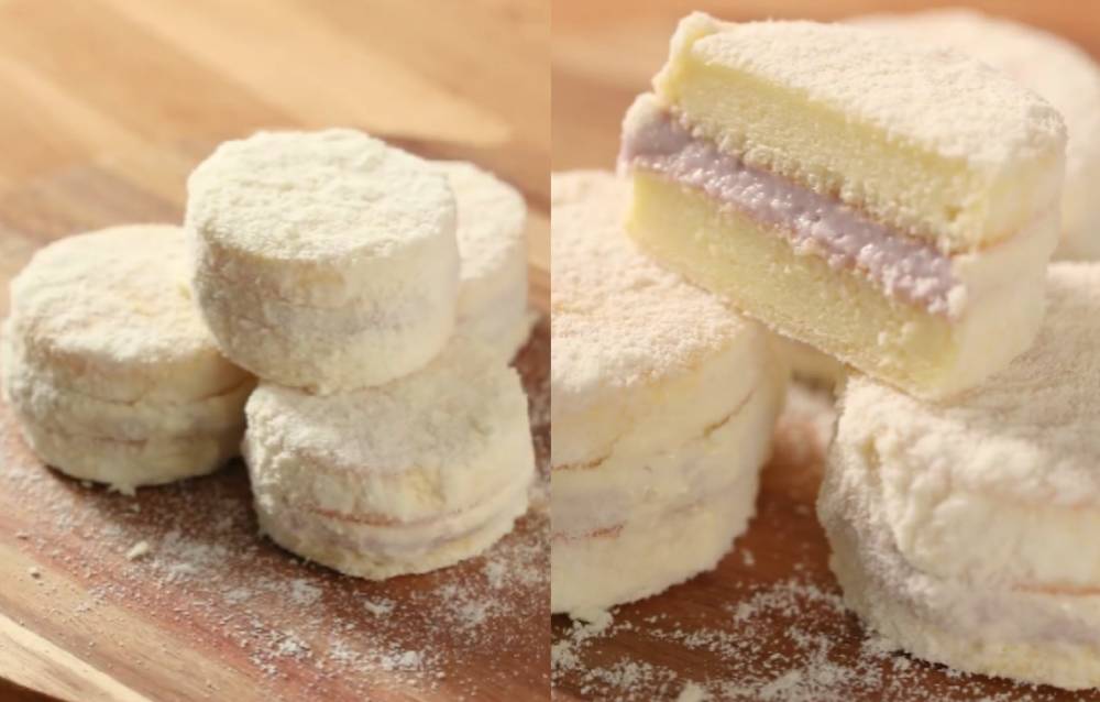 ilustrasi taro shortcake (douyin.com/CookingSpring)
