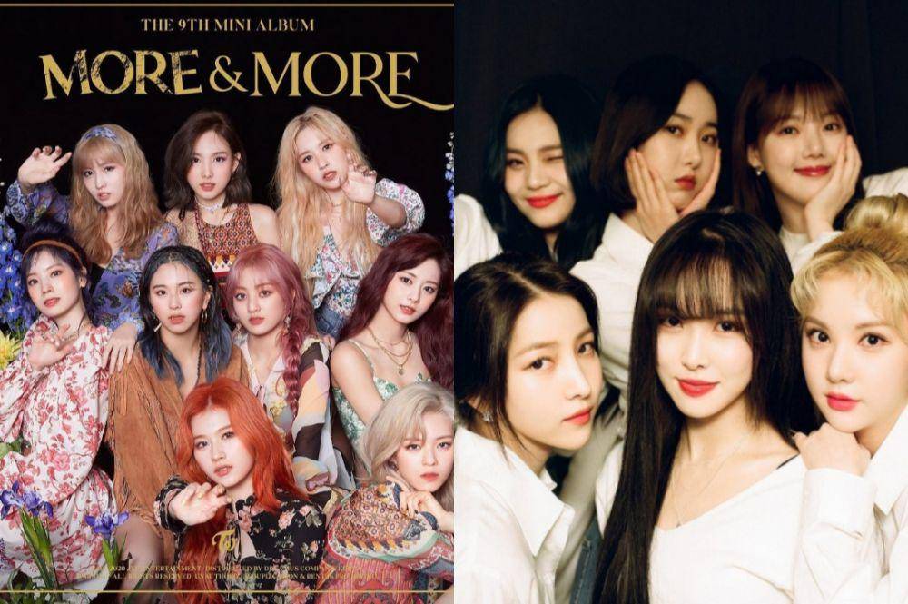 TWICE dan GFRIEND (instagram.com/jypetwice_japan | instagram.com/gfriendofficial)