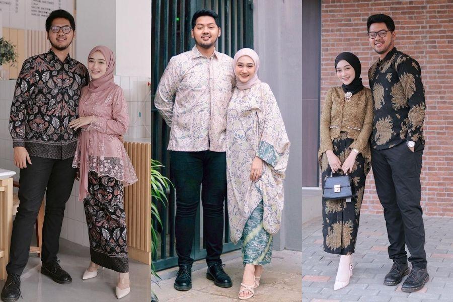 9 Outfit Kondangan Couple ala Sinta Sri Antan, Romantis dan Mesra
