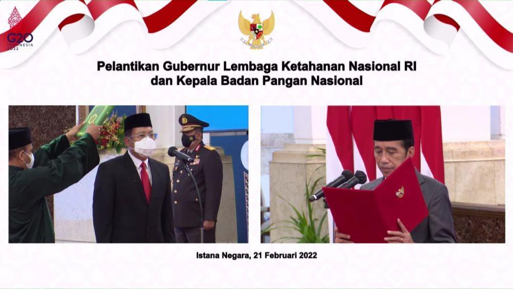 Jokowi Lantik Arief Prasetyo Adi Jadi Kepala Badan Pangan Nasional