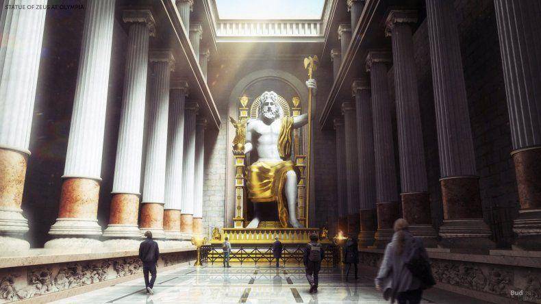 Patung Zeus di Olympia (newsweek.com/Neomam Studios)