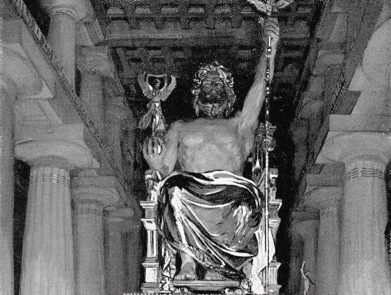 ilustrasi Patung Zeus di Olympia (fineartamerica.com/Cci Archives)