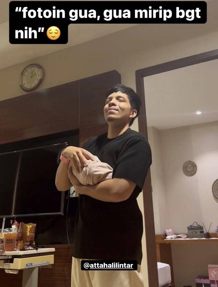 Atta baby (Instagram.com/thariqhalilintar)
