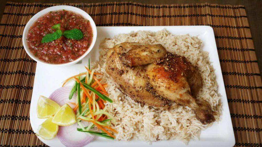 Nasi mandhi dengan ayam (archanaskitchen.com)