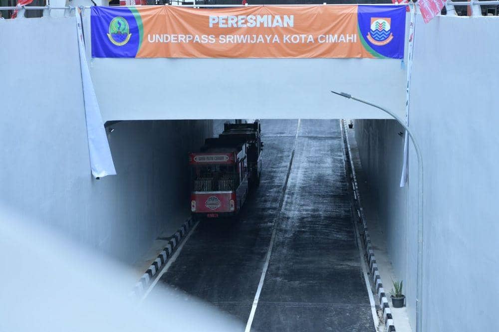 Underpass Sriwijaya Seharga Rp105 Miliar Rampung Dibangun di Cimahi