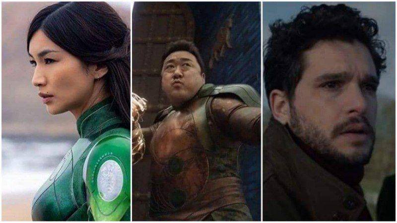 Sersi, Gilgamesh, dan Dane Whitman. (Dok. Marvel Studio/Eternals)