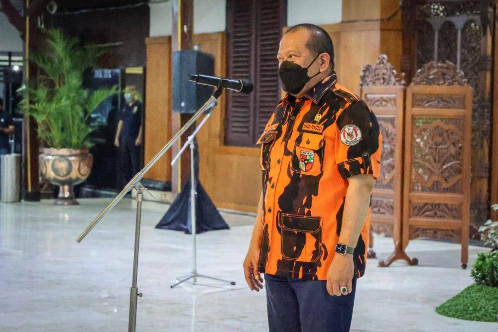 Ketua MPW Pemuda Pancasila Jawa Timur sekaligus Ketua DPD RI La Nyalla Mattalitti. (dok. IDN Times/Istimewa)