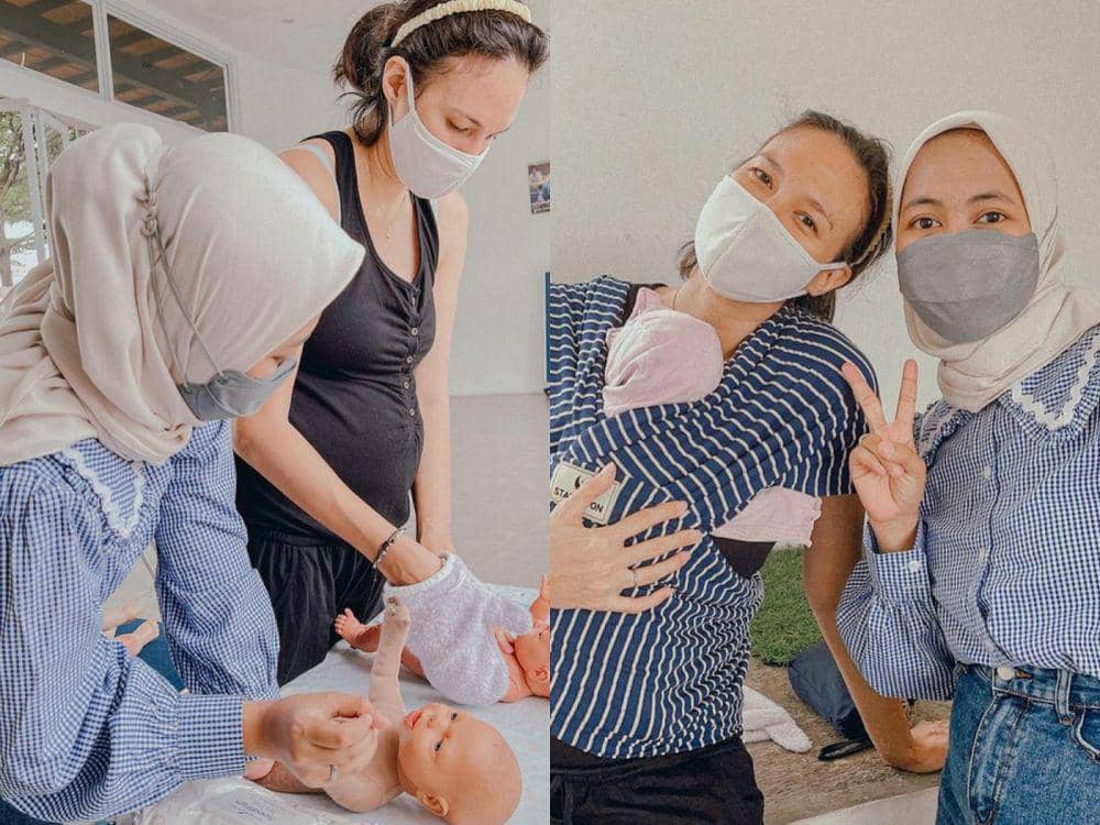 10 Momen Nadine Chandrawinata Ikut Dance Pregnancy, Latihan Rawat Baby