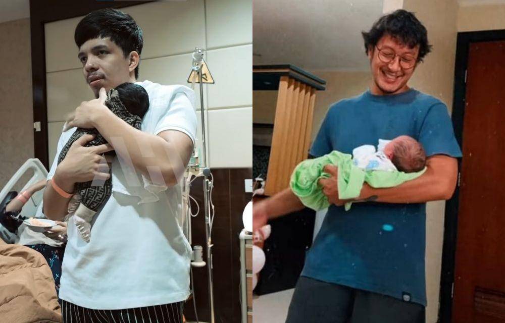 Atta Halilintar dan Dimas Anggara momong anak (YouTube.com/AH/ | Instagram.com/nadinelist/)