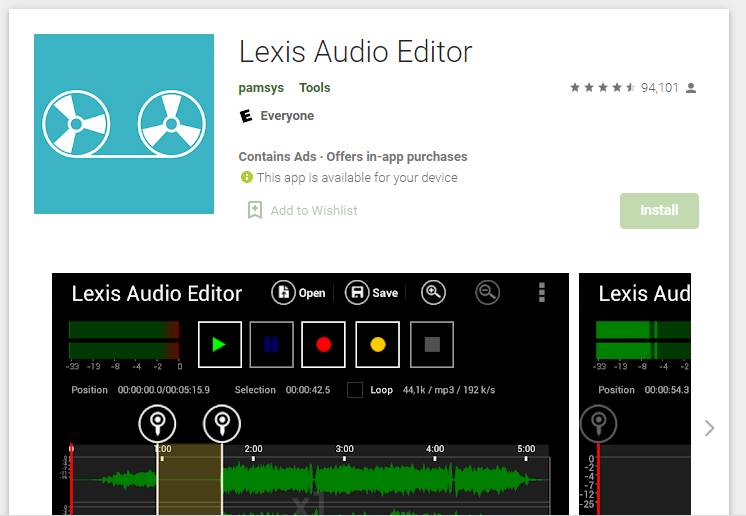 ilustrasi lexis audio editor (google.com)