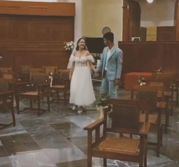 pemberkatan nikah Kristo Immanuel dan Jessica (instagram.com/justnaeyza)
