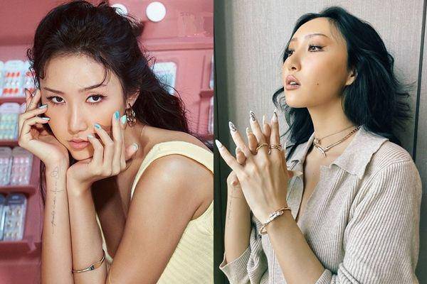 nail art Hwasa Mamamoo (twitter.com/PopnailsK)