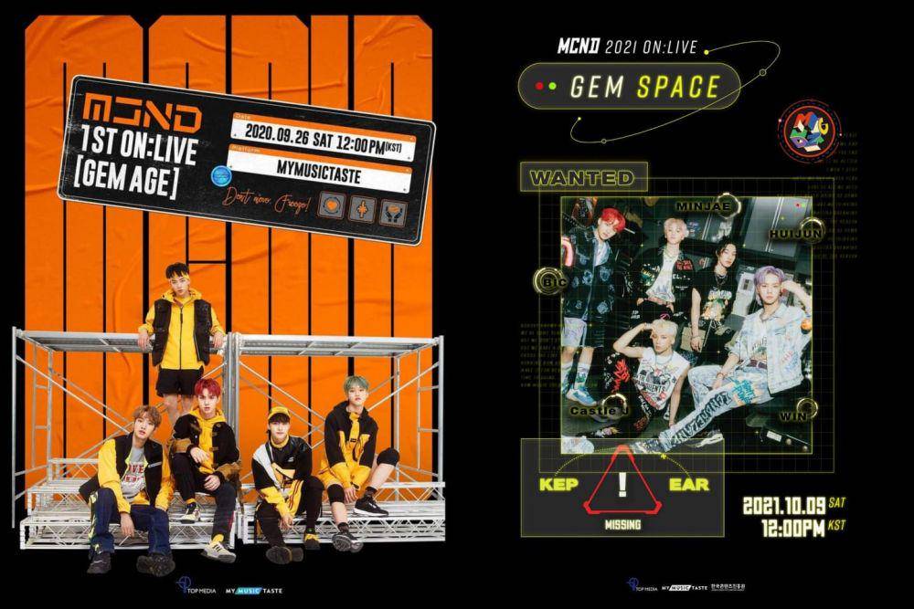 poster konser online MCND GEM AGE dan GEM SPACE (instagram.com/mcnd_official)