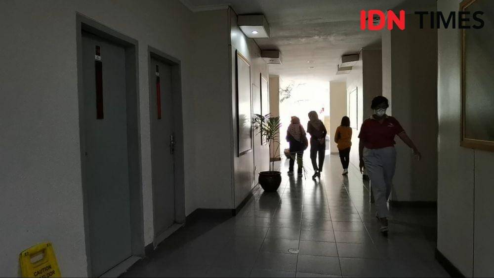 Kondisi lorong Dynasti Smart Hotel di Solo. IDNTimes/Larasati Rey
