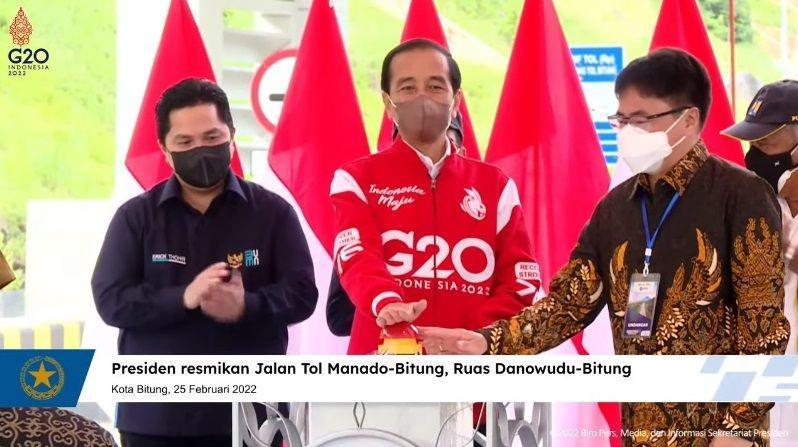Jokowi Resmikan Tol Manado Bitung, Diharap Tingkatkan Ekonomi Sulut