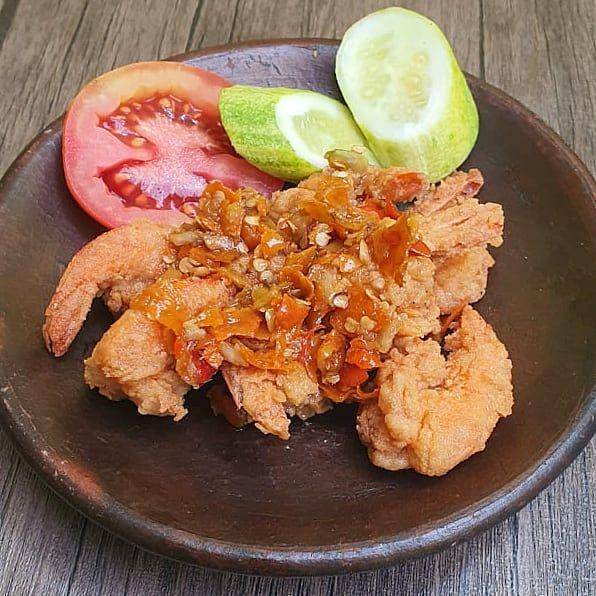 Ilustrasi udang geprek sambal terasi (instagram.com/ciprekofficial)