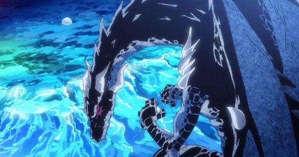 Rimuru dan Veldora saat pertama kali bertemu ( Dok. Eight Bit / Tensura )