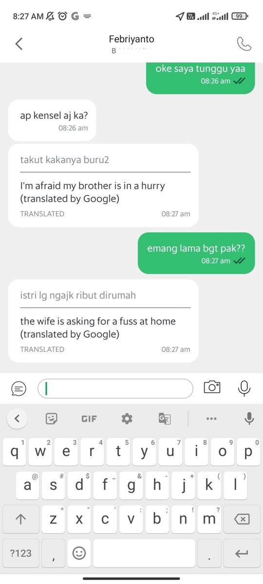chat salah paham ojek online (twitter.com/captainsn0wball)