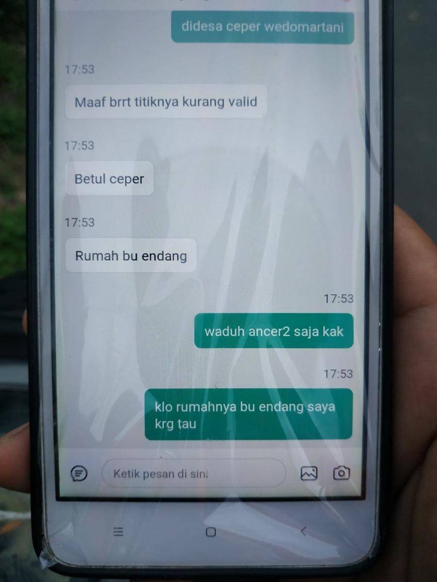 chat salah paham ojek online (twitter.com/adityaardik)