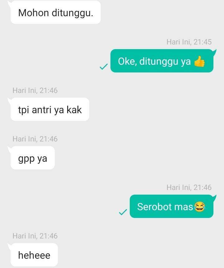 chat salah paham ojek online (twitter.com/carnaation)