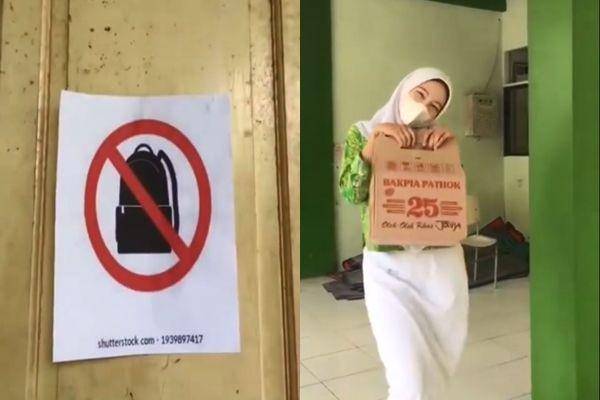 ide kocak pengganti tas (instagram.com/belaayuningtias)
