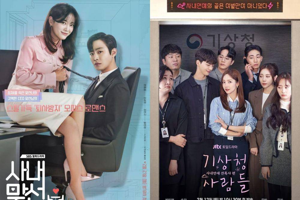 poster drama A Business Proposal dan Forecasting Love and Weather (instagram.com/sbsdrama.official | instagram.com/jtbcdrama)