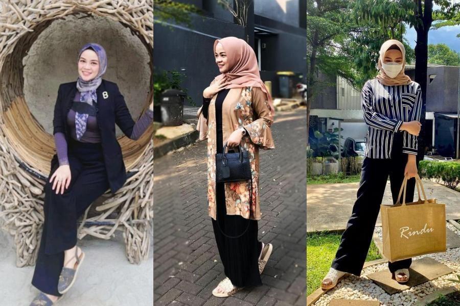 10 Referensi Style Hijab Rindu AFI, Makin Modis Pakai OOTD Motif