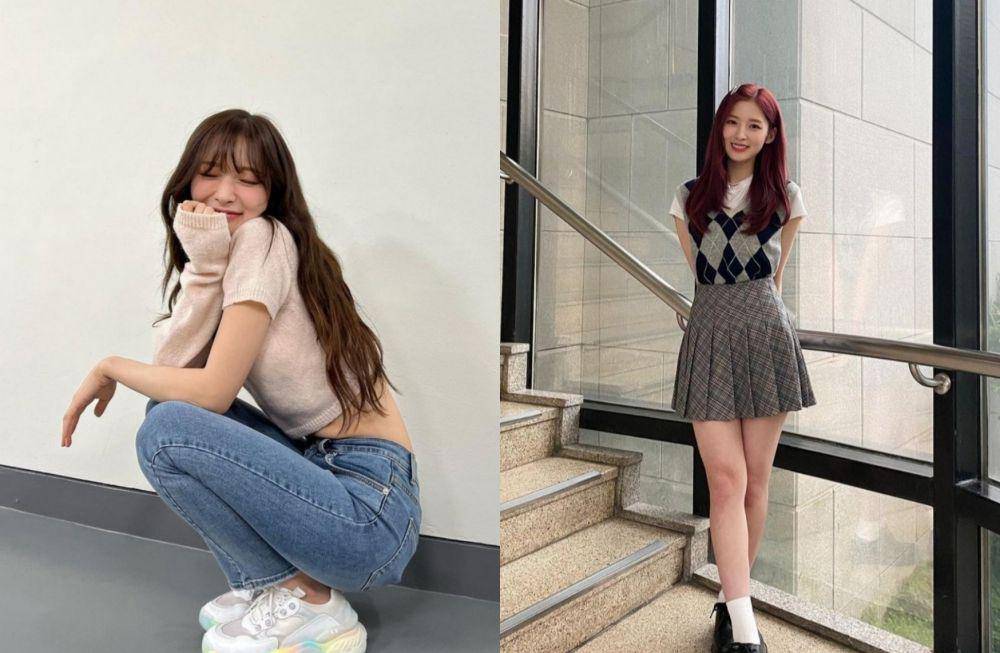 atasan rajut ala Arin Oh My Girl (instagram.com/ye._.vely618)