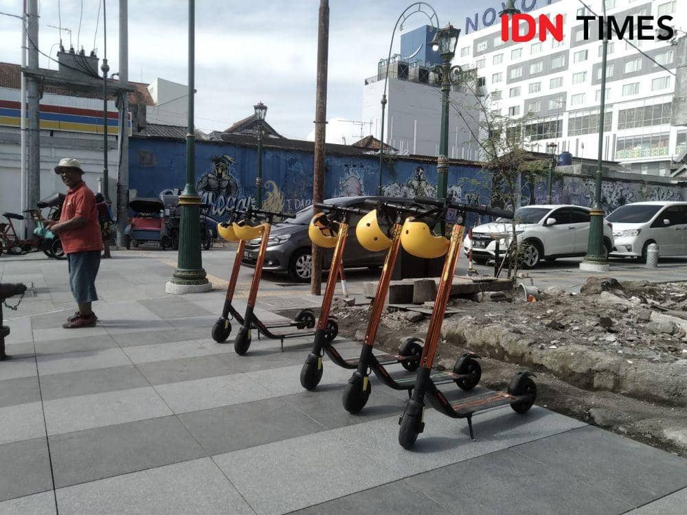 Skuter listrik di Malioboro. IDN Times / Febriana Sinta