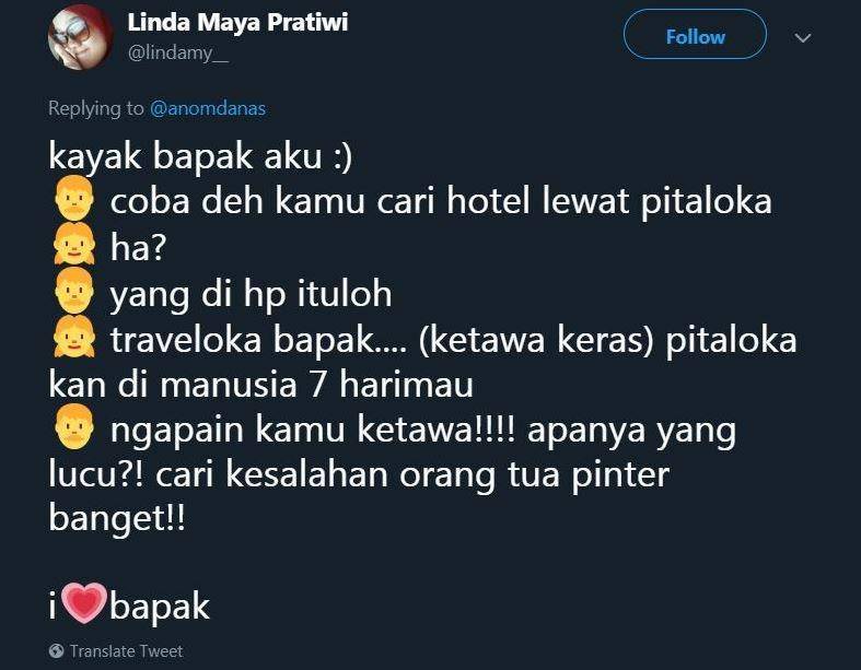 momen orang tua salah sebut (twitter.com/lindamy__)